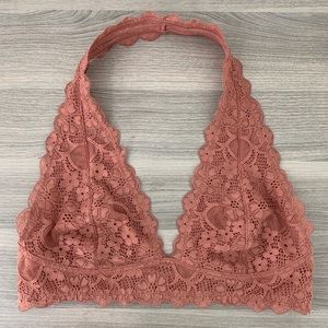 Free People Lace Halter Bralette